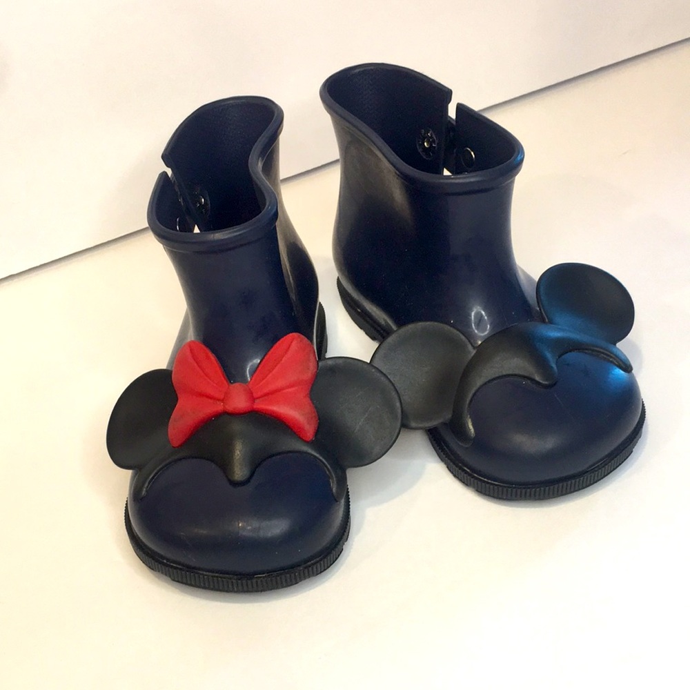 Mini Melissa Rain boots Mickey and Minnie size 9 toddler